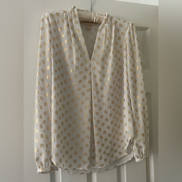 White with Gold Blouse - Picture 3 of 3